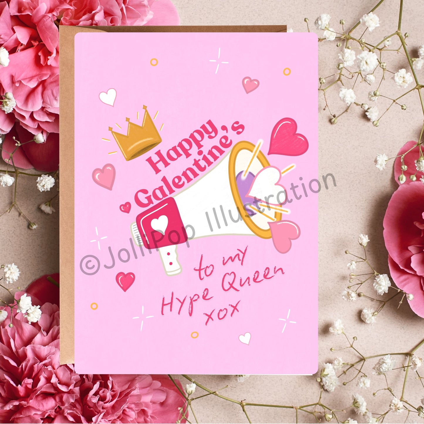 Galentine Hype Queen - Greeting Card