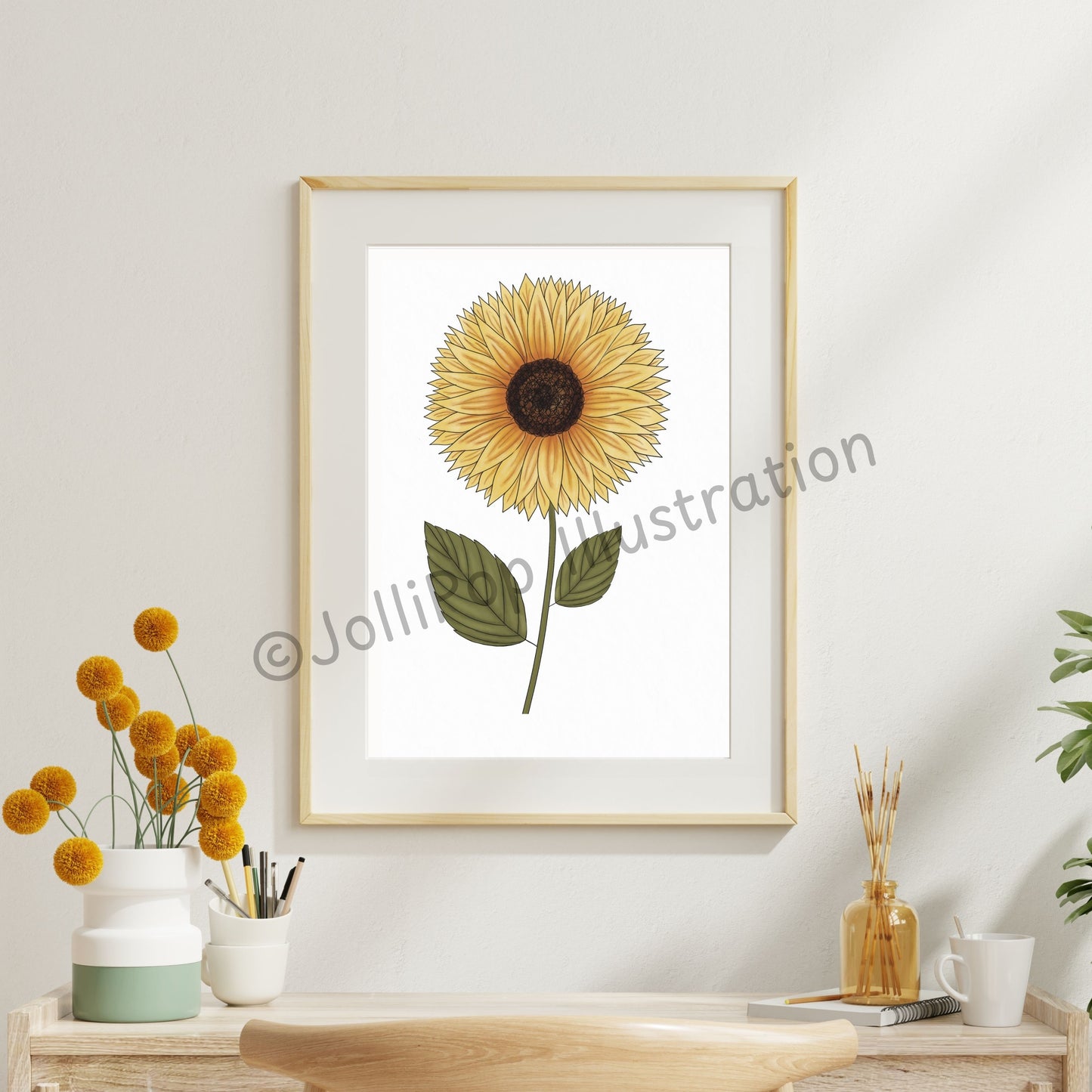 Floral - Sunflower - Unframed Art Print